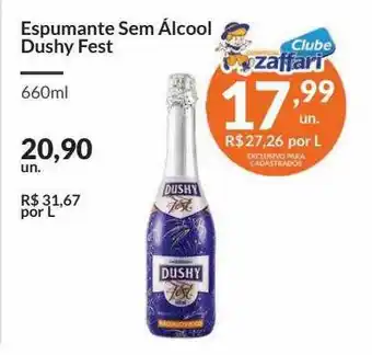 Espuamante sem álcool dushy fest