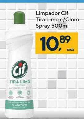 Coop Limpador cif tira limo c cloro spray oferta