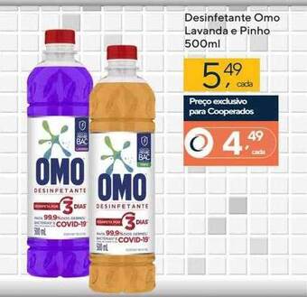 Coop Desinfetante omo lavanda e pinho oferta