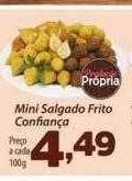 Mini salgado frito confiança