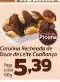 Confiança Supermercados Carolina recheado de doce de leite confiança oferta