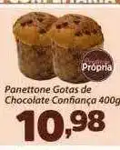 Confiança Supermercados Panettone gotas de chocolate confiança oferta