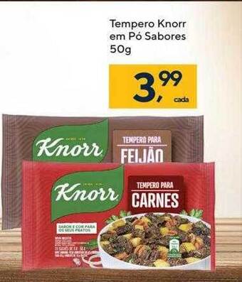 Coop Tempero knorr em põ sabores oferta
