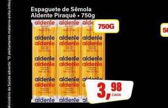 Espaguete de sêmola aldente piraquê