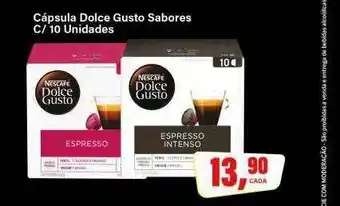 Cápsula dolce gusto sabores c 10 unidades