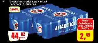 Rede Supermarket Cerveja antarctica lata pack com 18 unidades oferta
