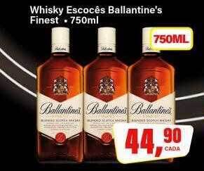 Rede Supermarket Whisky escocês ballantine's finest oferta