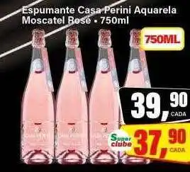 Rede Supermarket Espumante casa perini aquarela moscatel rose oferta