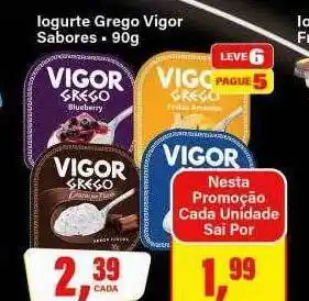Iogurte grego vigor sabores