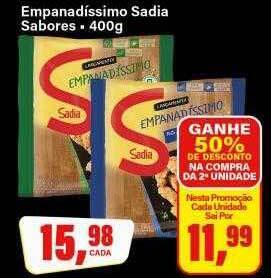 Rede Supermarket Empanadissimo sadia sabores oferta