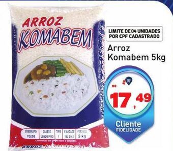 Tonin Superatacado Arroz komabem 5kg oferta