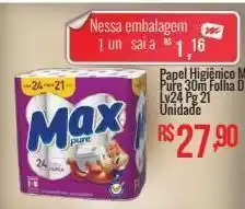 Mart Minas Papel higiênico max 30m oferta