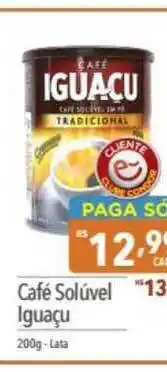 Supermercados Condor Café Solúvel Iguaçu 200g oferta