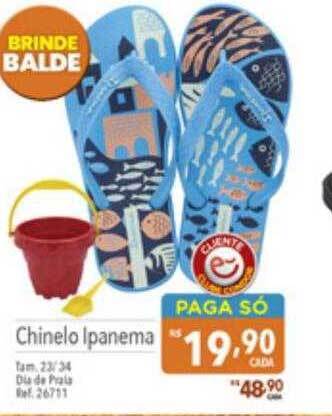 Supermercados Condor Chinelo ipanema oferta