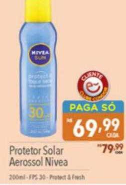 Supermercados Condor Protetor solar aerossol nivea oferta