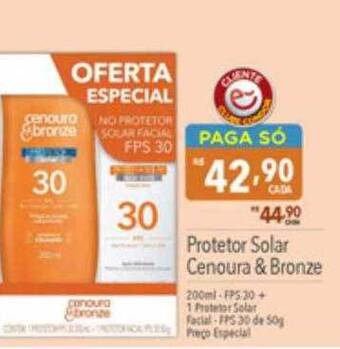 Protetor solar cenoura & bronze