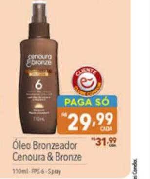 Óleo bronzeador cenoura & bronze