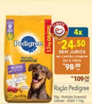 Supermercados Condor Ração pedigree oferta