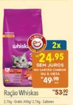 Supermercados Condor Ração whiskas oferta
