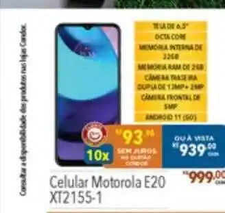Supermercados Condor Celular motorola e20 xt2155-1 oferta