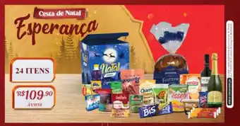 Supermercados Condor Cesta de natal esperança 24 itens oferta