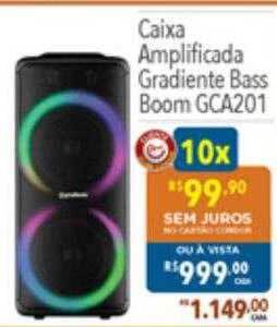 Supermercados Condor Caixa amplificada gradiente bass boom gca201 oferta