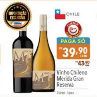 Supermercados Condor Vinho chileno merida gran reserva oferta
