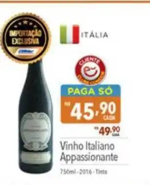 Supermercados Condor Vinho italiano appassionante oferta
