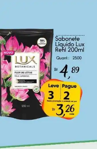 Giassi Supermercados Sabonete Líquido Lux Refil Leve 3 Pague 2 200ml oferta