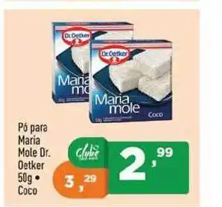 Supermercados Pague Menos Pó Para Maria Mole Dr. Oetker 50g Coco oferta