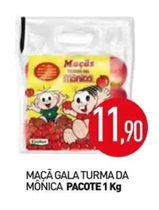 Calvo Atacadista Maca Gala Turma da Monica pacote 1kg oferta