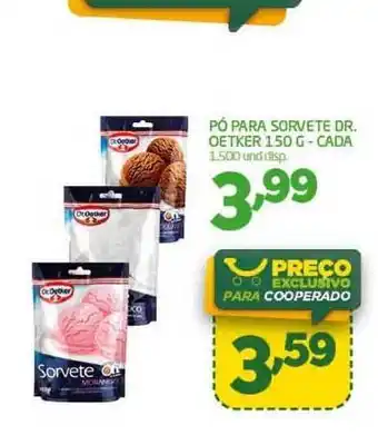 Cooper Pó Para Sorvete Dr. Oetker 150g oferta