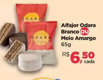 Alfajor Odara Branco Ou Meio Amargo 65g