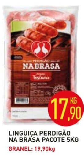 Calvo Atacadista Linguica Perdigao Na Brasa pacote 5kg oferta