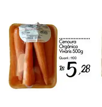 Giassi Supermercados Cenoura Orgânica Vivaris 500g oferta