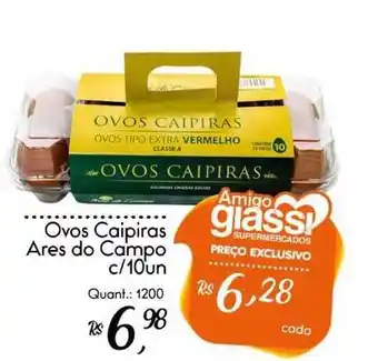 Giassi Supermercados Ovos Caipiras Ares Do Campo oferta