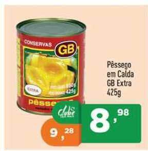 Supermercados Pague Menos Pêssego Em Calda Gb Extra 425g oferta