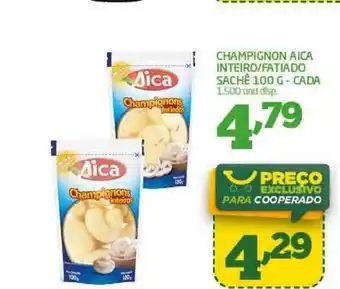 Champignon Aica Inteiro Fatiado 100g