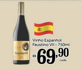 Shibata Supermercados Vinho Espanhol Faustino Vii 750ml oferta