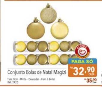 Supermercados Condor Conjunto bolas de natal magizi oferta
