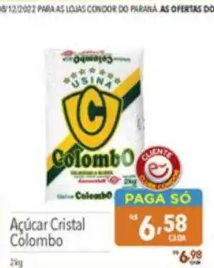 Supermercados Condor Açucar cristal colombo oferta