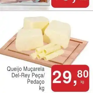 Mineirão Atacarejo Queijo muçarela del rey peça oferta