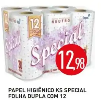Calvo Atacadista Papel Higiénico KS Special Folha Dupla com 12 oferta