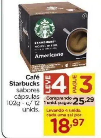Carrefour Bairro Cafe Starbucks 102g c/12 unid. oferta