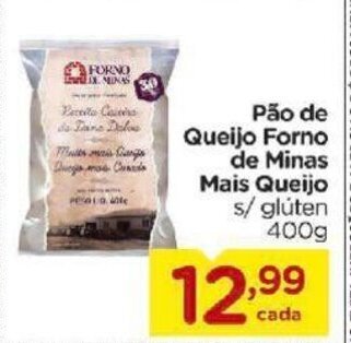 Carrefour Bairro Pao de Queijo Forno de Minas Mais Queijo 400g oferta