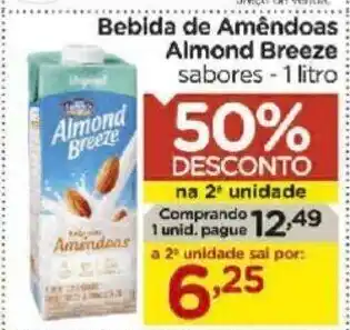 Bebida de Amendoas Almond Breeze 1L