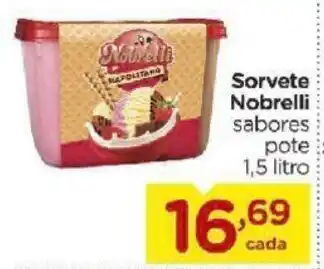 Sorvete Nobrelli 1.5l