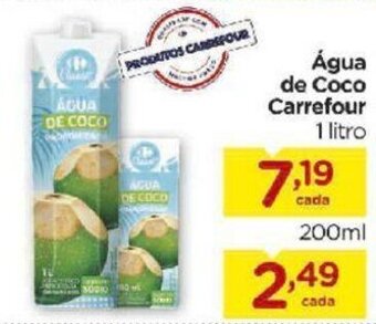 Carrefour Bairro Agua de Coco Carrefour 1L oferta