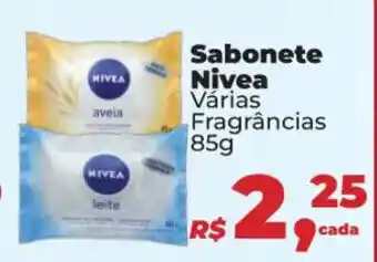Mix Mateus Sabonete Nivea 85g oferta