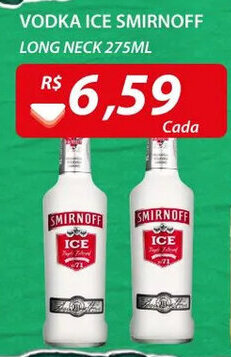 Assaí Atacadista Vodka Ice Smirnoff 275ml oferta